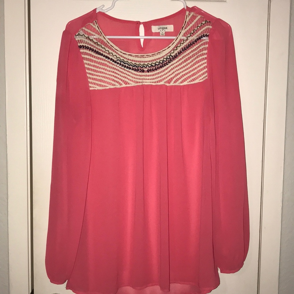 Pink Crochet Blouse